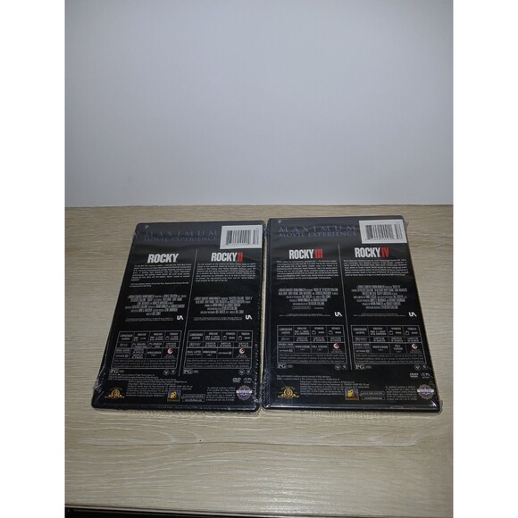 Rocky DVDs 1-4 Double Feature Sylvester Stallone Walmart Tag MGM 2008 Sealed - Picture 2 of 16